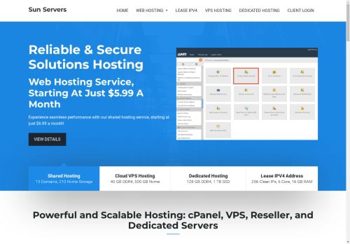 SunServers Hosting Solutions 2025: Premium Dedicated Servers & VPS Deals