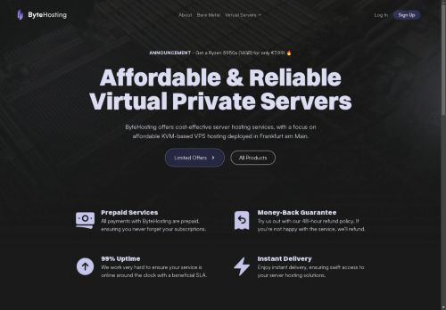 ByteHosting VPS Review: Affordable High-RAM VPS Hosting with Excellent Performance